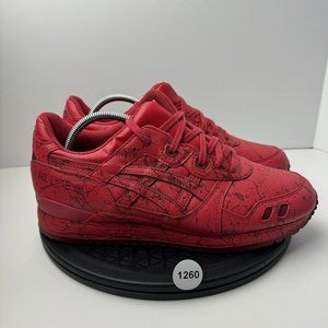 ASICS Gel Lyte III Marble Pack Men’s Size 10 H627L Red Sneakers